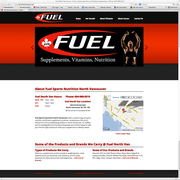 Fuel North Vancouver Website