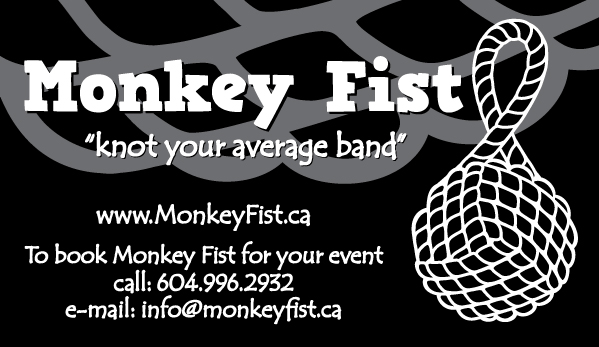 Monky Fist Business Card, Vancouver BC